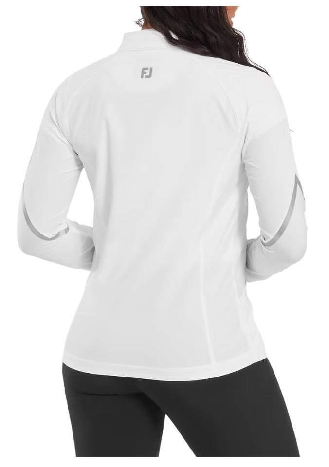 FootJoy TempoSeries Full-Zip chaqueta de mujer, blanco/plata