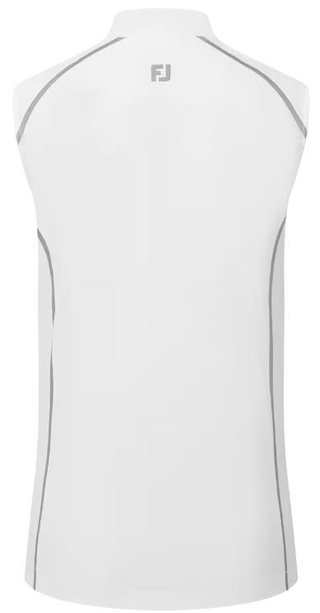 FootJoy TempoSeries Full-Zip chaleco de mujer, blanco/plata