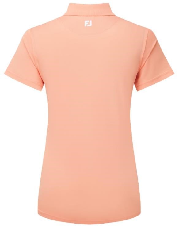 FootJoy Stretch Pique Solid polo de mujer, papaya