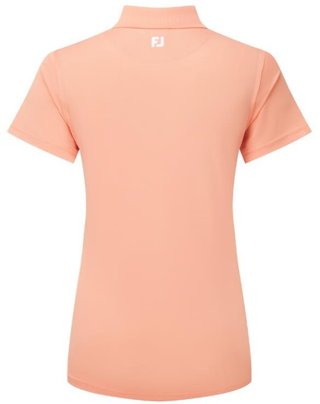 FootJoy Stretch Pique Solid polo de mujer, papaya