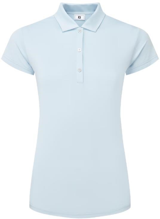 FootJoy Cap Sleeve Lisle polo de mujer, skyway