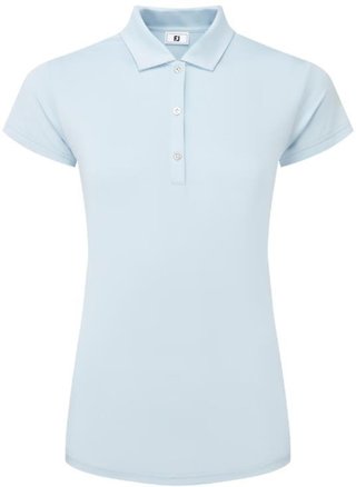 FootJoy Cap Sleeve Lisle polo de mujer, skyway