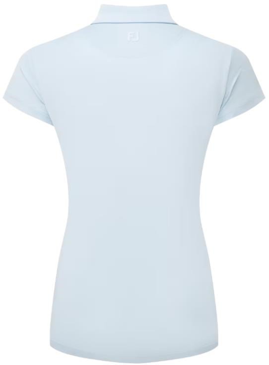 FootJoy Cap Sleeve Lisle polo de mujer, skyway