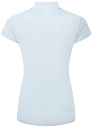 FootJoy Cap Sleeve Lisle polo de mujer, skyway