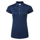 FootJoy Painted Floral Cap Sleeve polo de mujer, azul marino