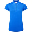 FootJoy Painted Floral Cap Sleeve Lisle polo de mujer, cobalto