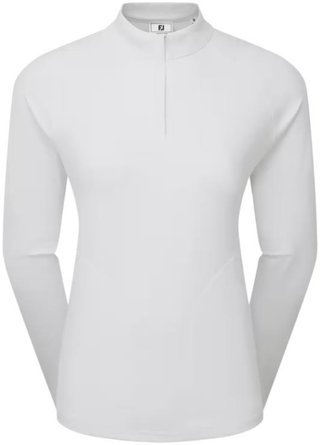 FootJoy Half-Zip Midlayer sudadera de mujer, blanca