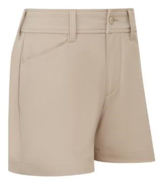 FootJoy ladies shorts, beige → category is "Kraťasy" (shorts/apparel), gender is women's (ladies), color is beige.