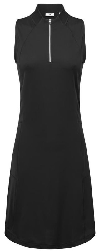 FootJoy 1/4-Zip Sleeveless vestido de mujer sin mangas, negro