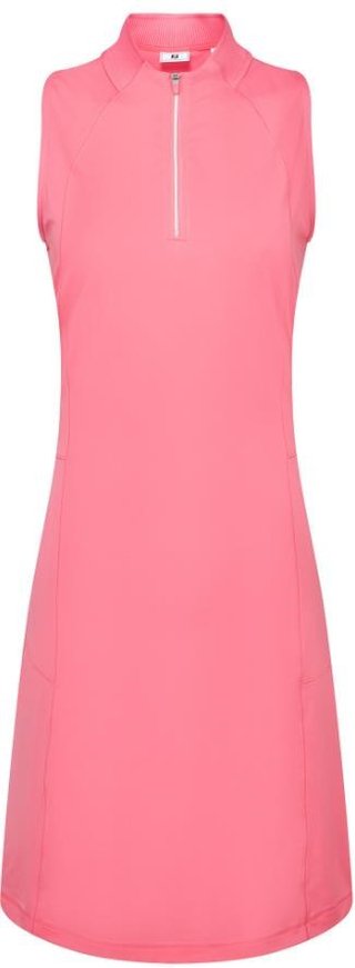 FootJoy 1/4-Zip Sleeveless vestido de mujer sin mangas, pink lemonade