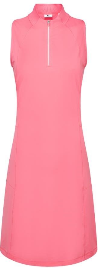 FootJoy 1/4-Zip Sleeveless vestido de mujer sin mangas, pink lemonade