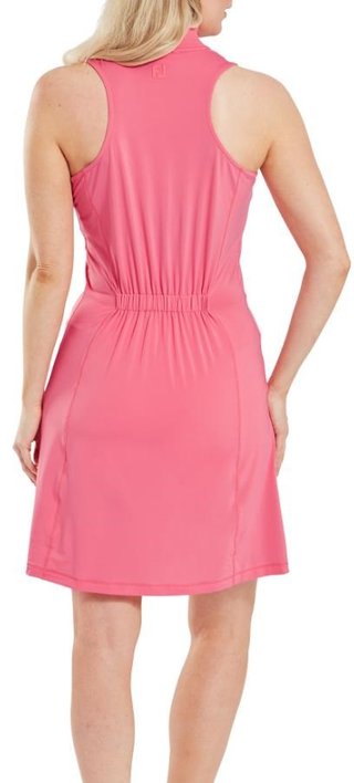 FootJoy 1/4-Zip Sleeveless vestido de mujer sin mangas, pink lemonade
