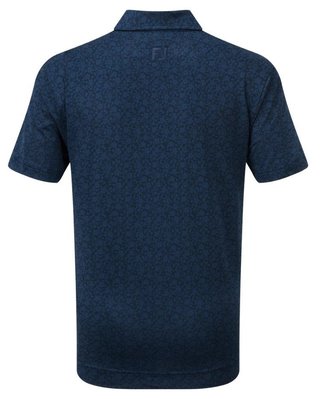 FootJoy Painted Floral Lisle junior polo, navy