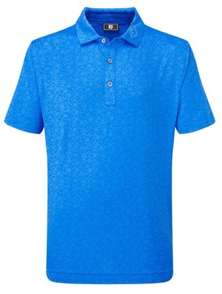 FootJoy Painted Floral Lisle junior polo, cobalto