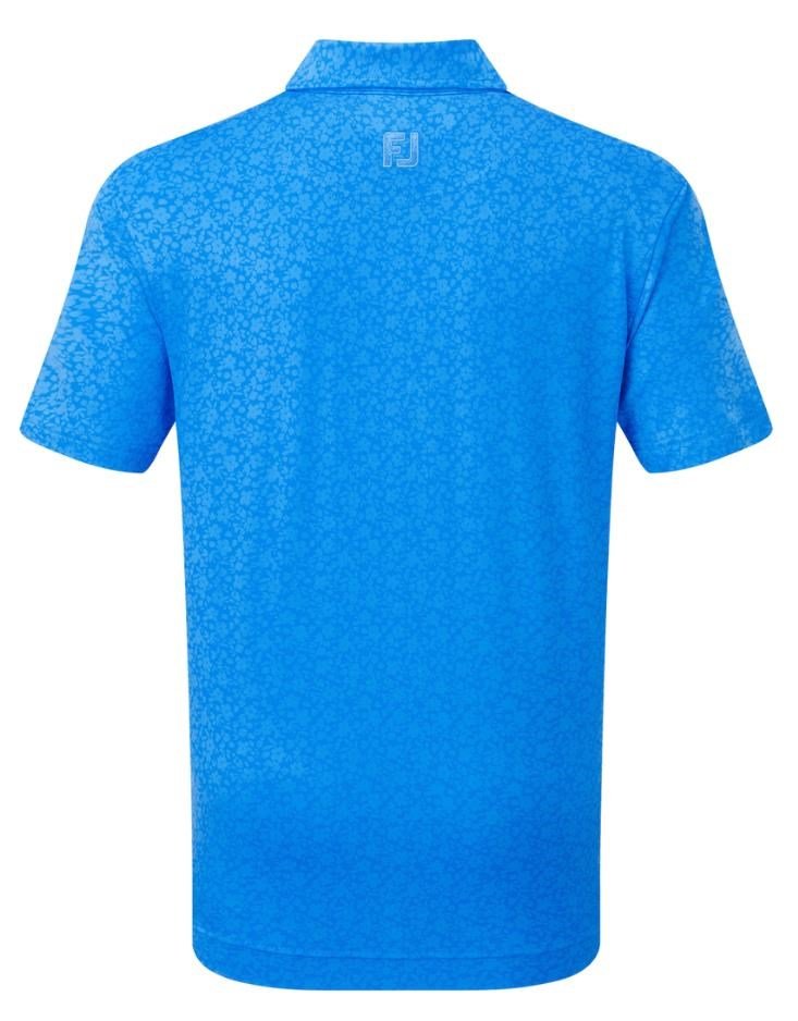 FootJoy Painted Floral Lisle junior polo, cobalto