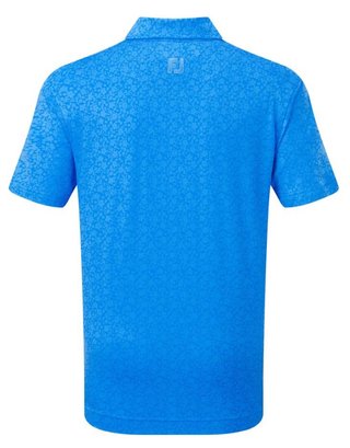 FootJoy Painted Floral Lisle junior polo, cobalto