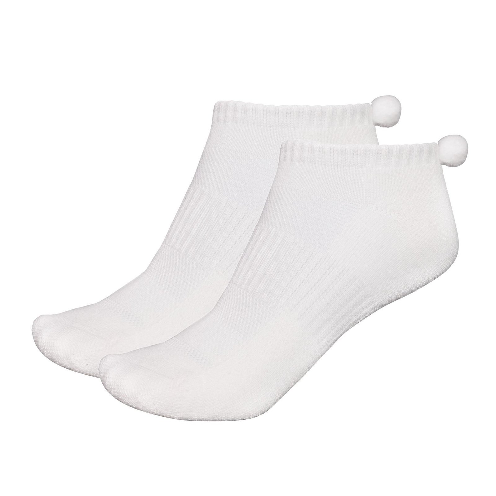 FootJoy ProDry Pom-Pom calcetines de mujer, blanco
