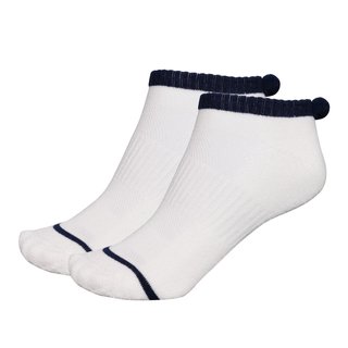 FootJoy ProDry Pom-Pom calcetines de mujer, blanco/marino