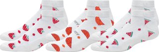 FootJoy ComfortSof Sportlet Fruit calcetines de mujer, fresa/naranja/sandía, UK 4-7 (3pairs)