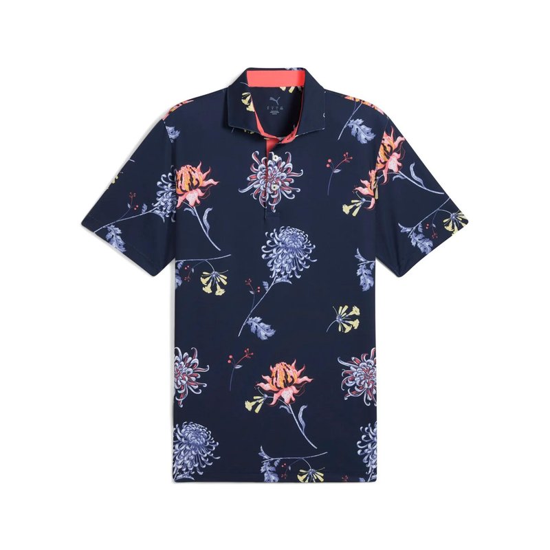 Puma Mattr Dahlia polo de hombre, deep navy/blue horizon