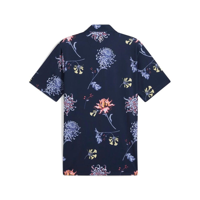 Puma Mattr Dahlia polo de hombre, deep navy/blue horizon
