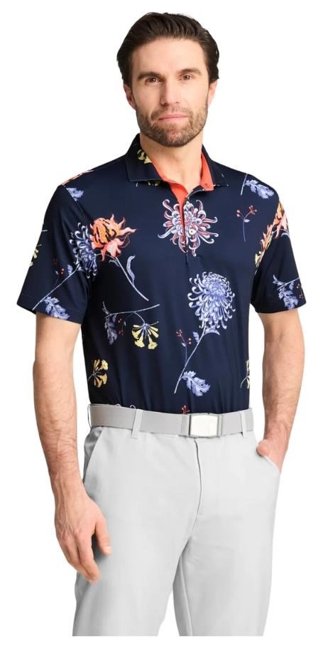 Puma Mattr Dahlia polo de hombre, deep navy/blue horizon