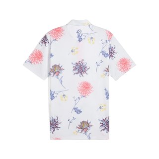 Puma Mattr Dahlia polo de hombre, white glow/peach frost