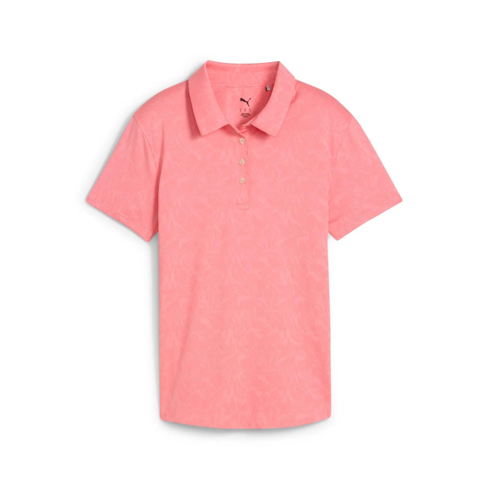 Puma MATTR Lianas Jacquard polo de mujer, peach frost
