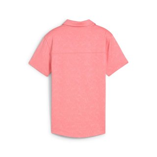 Puma MATTR Lianas Jacquard polo de mujer, peach frost