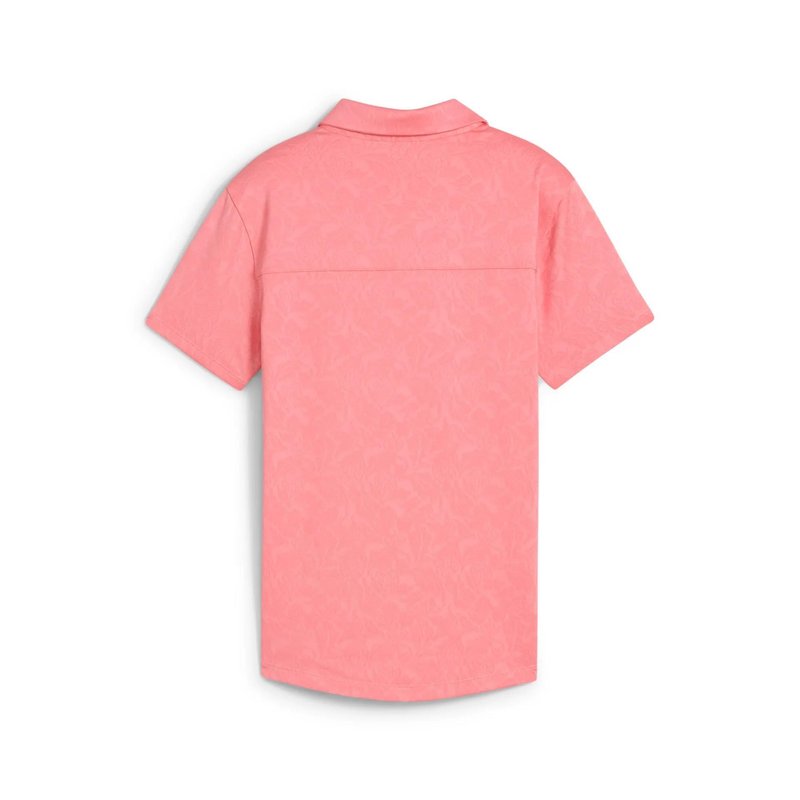 Puma MATTR Lianas Jacquard polo de mujer, peach frost
