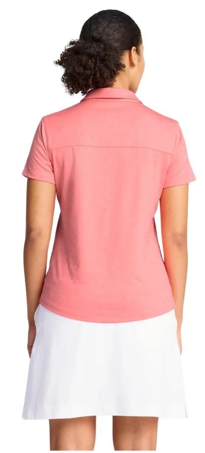 Puma MATTR Lianas Jacquard polo de mujer, peach frost