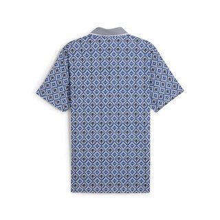 Puma X PTC Tile polo de hombre, white glow/deep navy