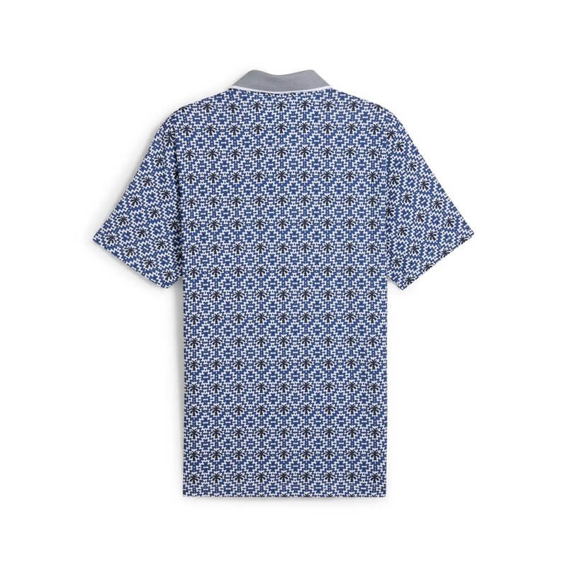 Puma X PTC Tile polo de hombre, white glow/deep navy