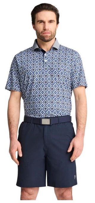 Puma X PTC Tile polo de hombre, white glow/deep navy