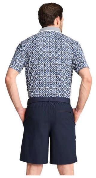 Puma X PTC Tile polo de hombre, white glow/deep navy