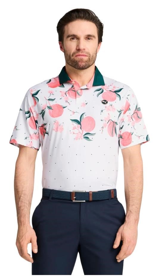Puma MATTR Freshly Picked polo de hombre, glow/pink fruit