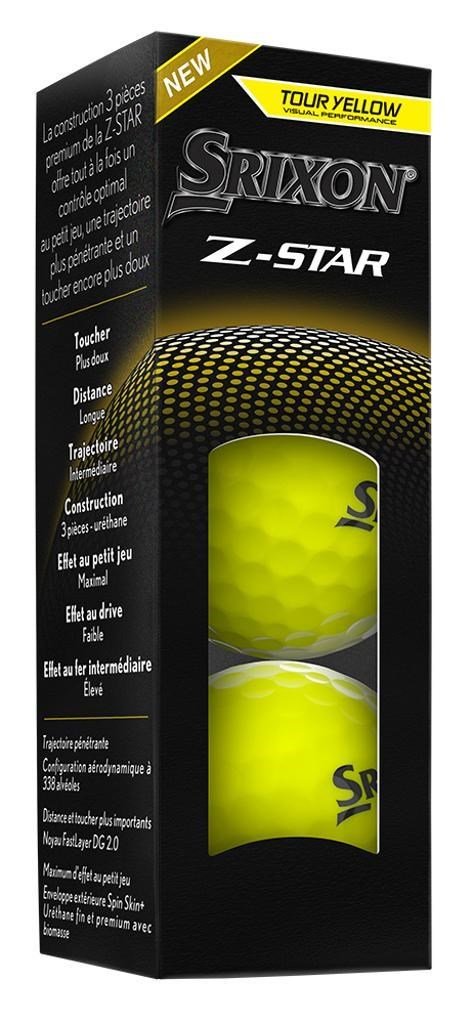 Srixon Z-STAR pelotas de golf, amarillas