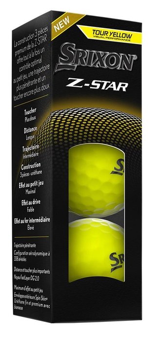 Srixon Z-STAR pelotas de golf, amarillas