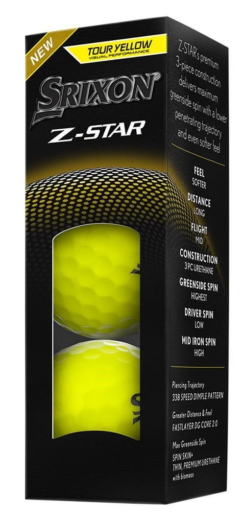 Srixon Z-STAR pelotas de golf, amarillas