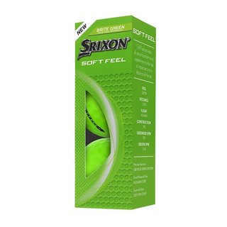 Srixon Soft Feel Brite pelotas de golf, verdes