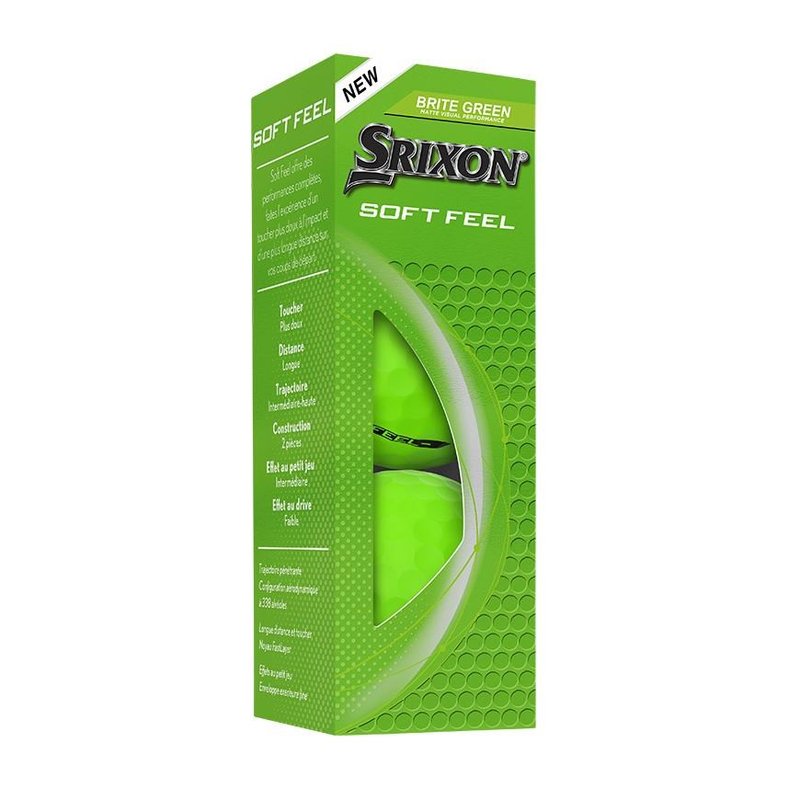 Srixon Soft Feel Brite pelotas de golf, verdes