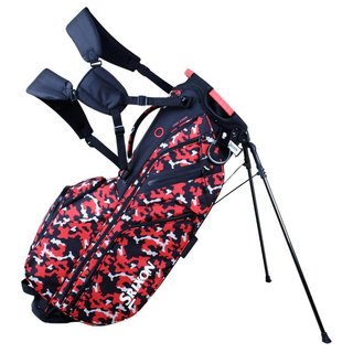 Srixon Premium stand bag, negro/rojo camo