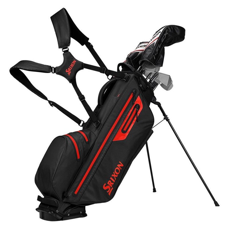 Srixon Waterproof stand bag, negro/rojo