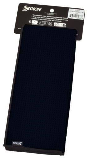 Srixon Tri-Fold MicroFibre toalla de golf, negro