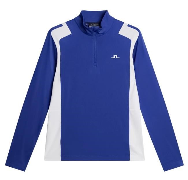 J.Lindeberg Lukas Quarter Zip sudadera de hombre, clematis blue