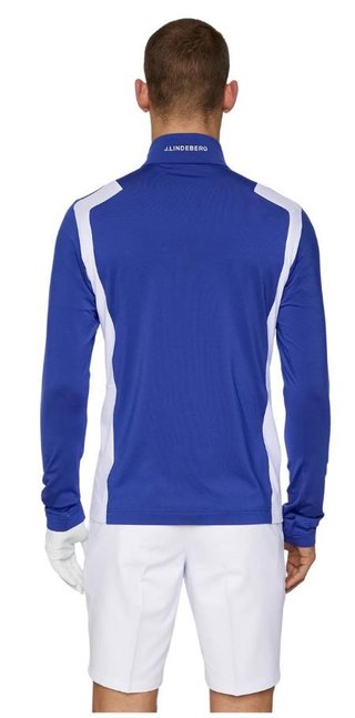 J.Lindeberg Lukas Quarter Zip sudadera de hombre, clematis blue