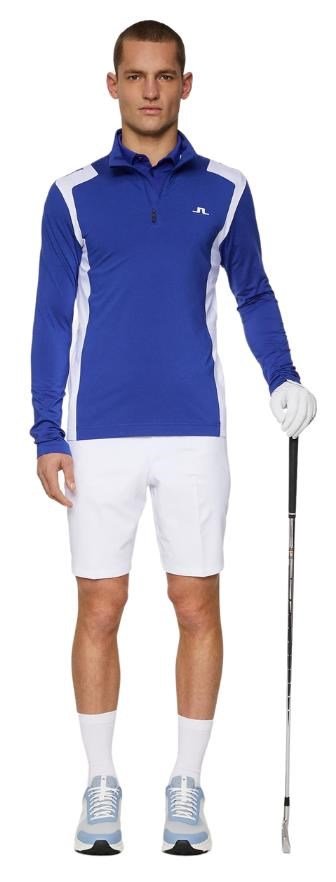 J.Lindeberg Lukas Quarter Zip sudadera de hombre, clematis blue
