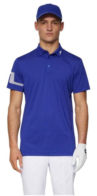 J.Lindeberg Heath Strike polo de hombre, clematis blue