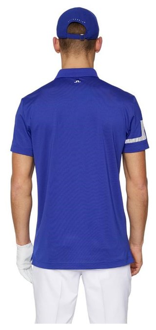 J.Lindeberg Heath Strike polo de hombre, clematis blue