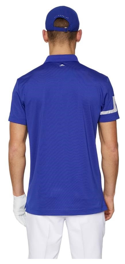 J.Lindeberg Heath Strike polo de hombre, clematis blue